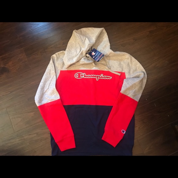 Champion color block hoodie NWT - Picture 2 of 4